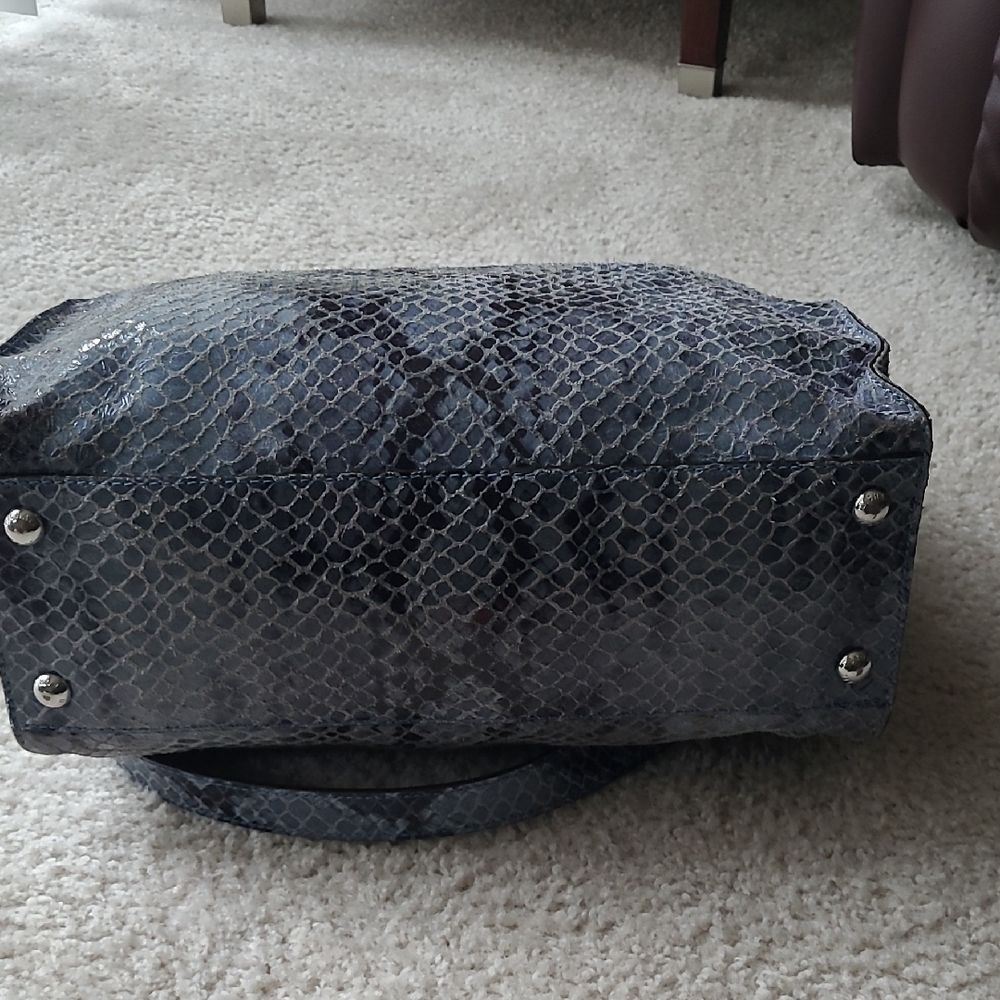 Michael Kors Hamilton Python Handbag Euc - image 5